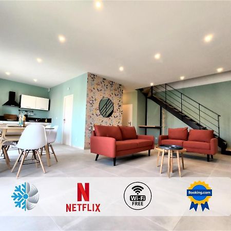 Colormix 3 Etoiles - 95M2 Plein Centre - Ensoleille Climatise Διαμέρισμα Mèze Εξωτερικό φωτογραφία